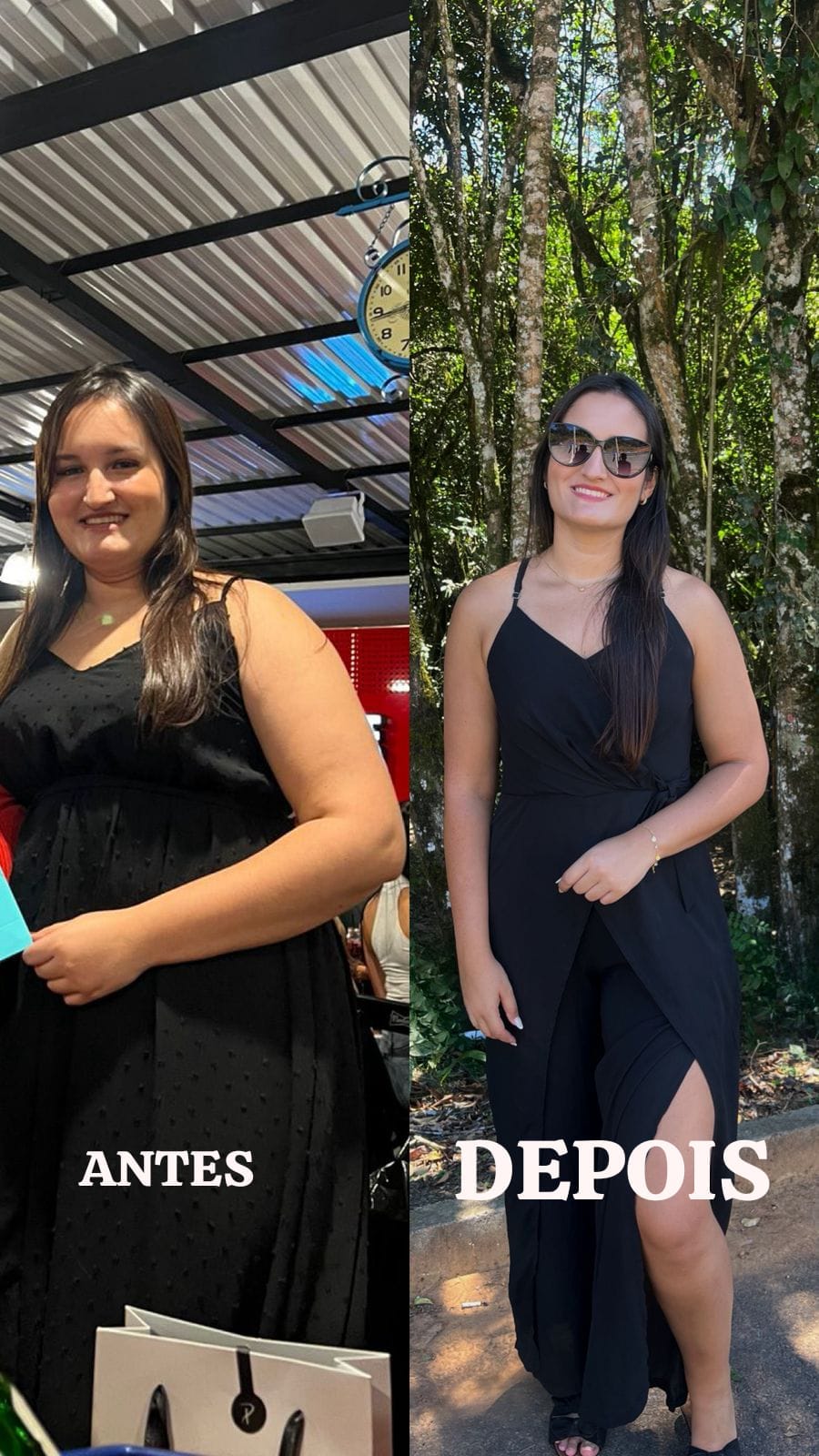 Transformação - antes e depois