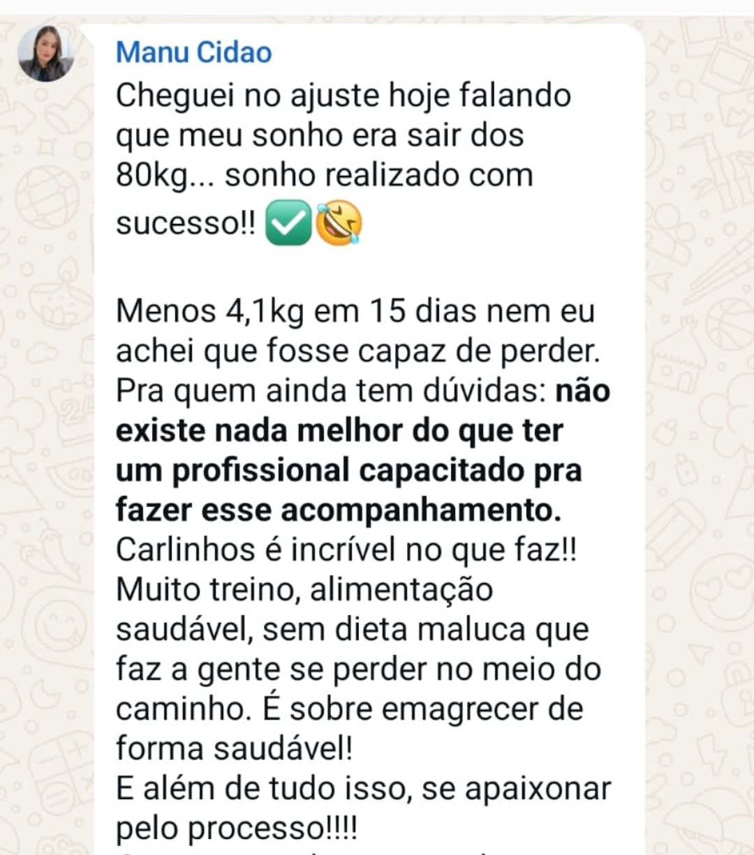 Depoimento Manu Cidão